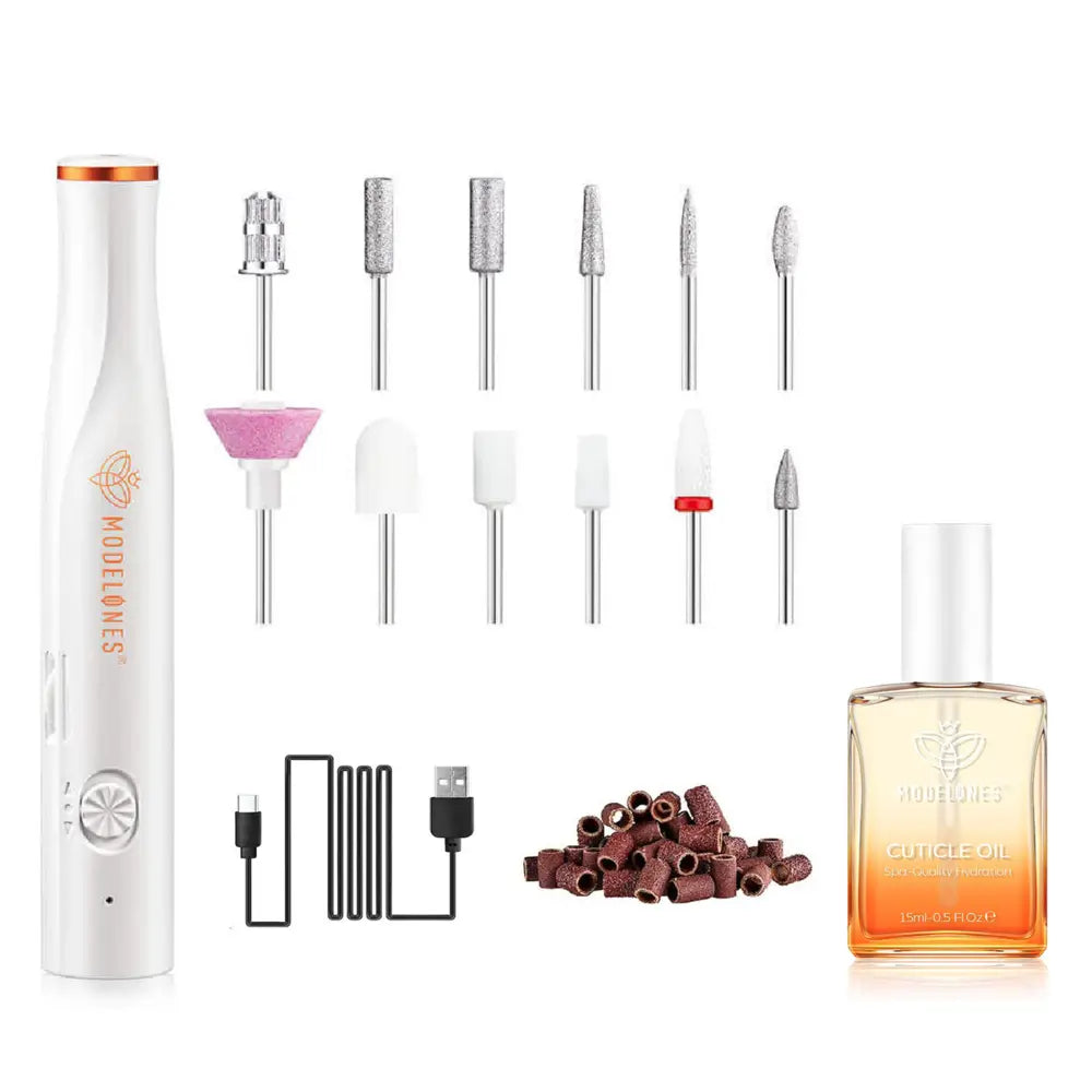 Wireless Electrical Nail Drill Set with Cuticle Oil