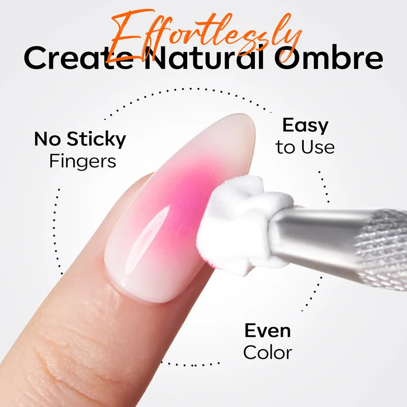 Nail Art Sponge with Grabbing Pen