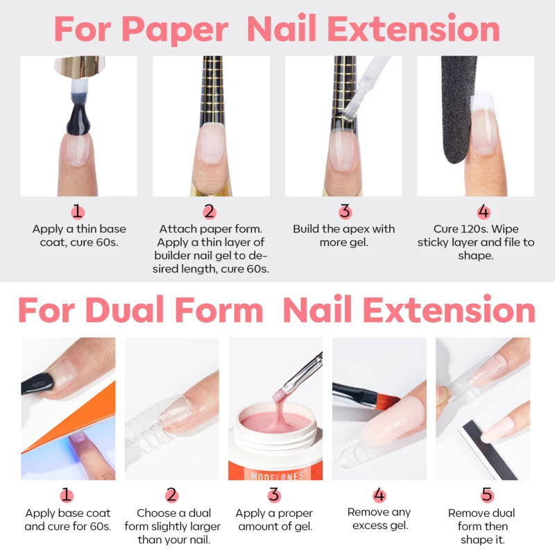 Modelones Pink Extension Builder Gel 