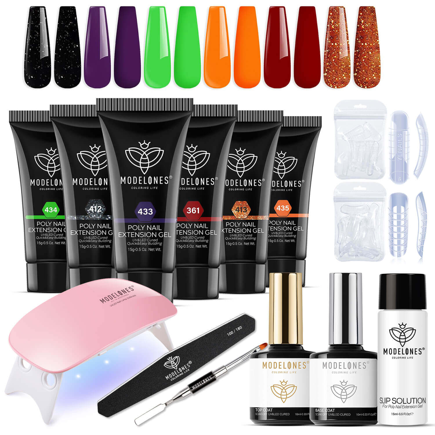 Halloween Party - 6 Colors Poly Nail Gel Kit