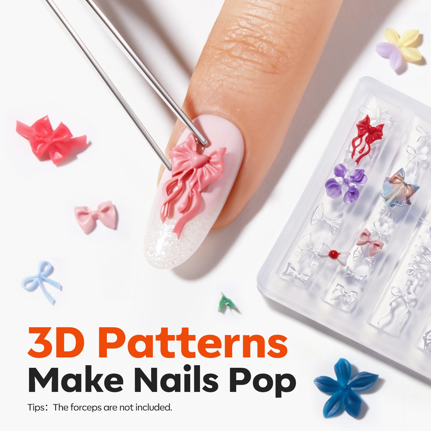 3D silicone nail mold #paper-moon