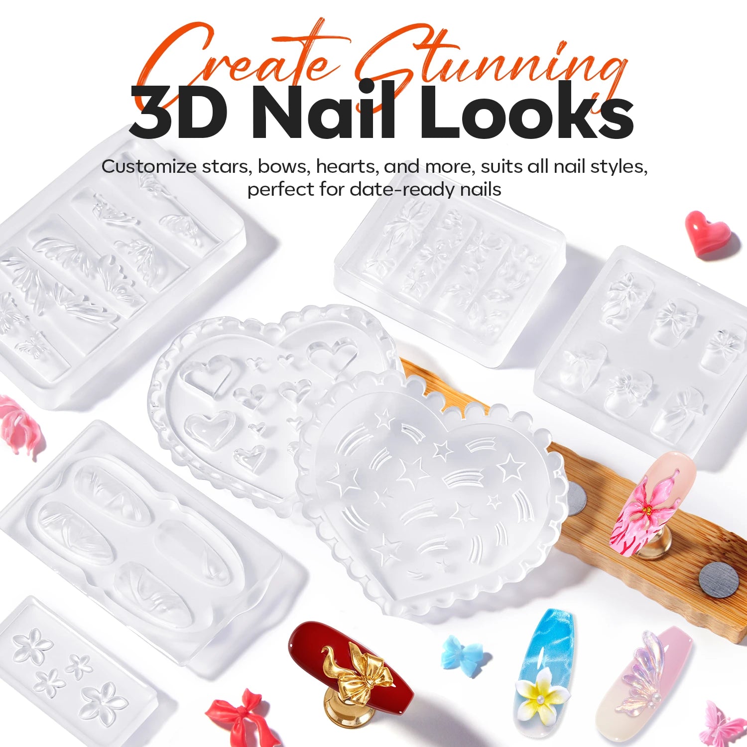 3D silicone nail mold #quiet-dawn