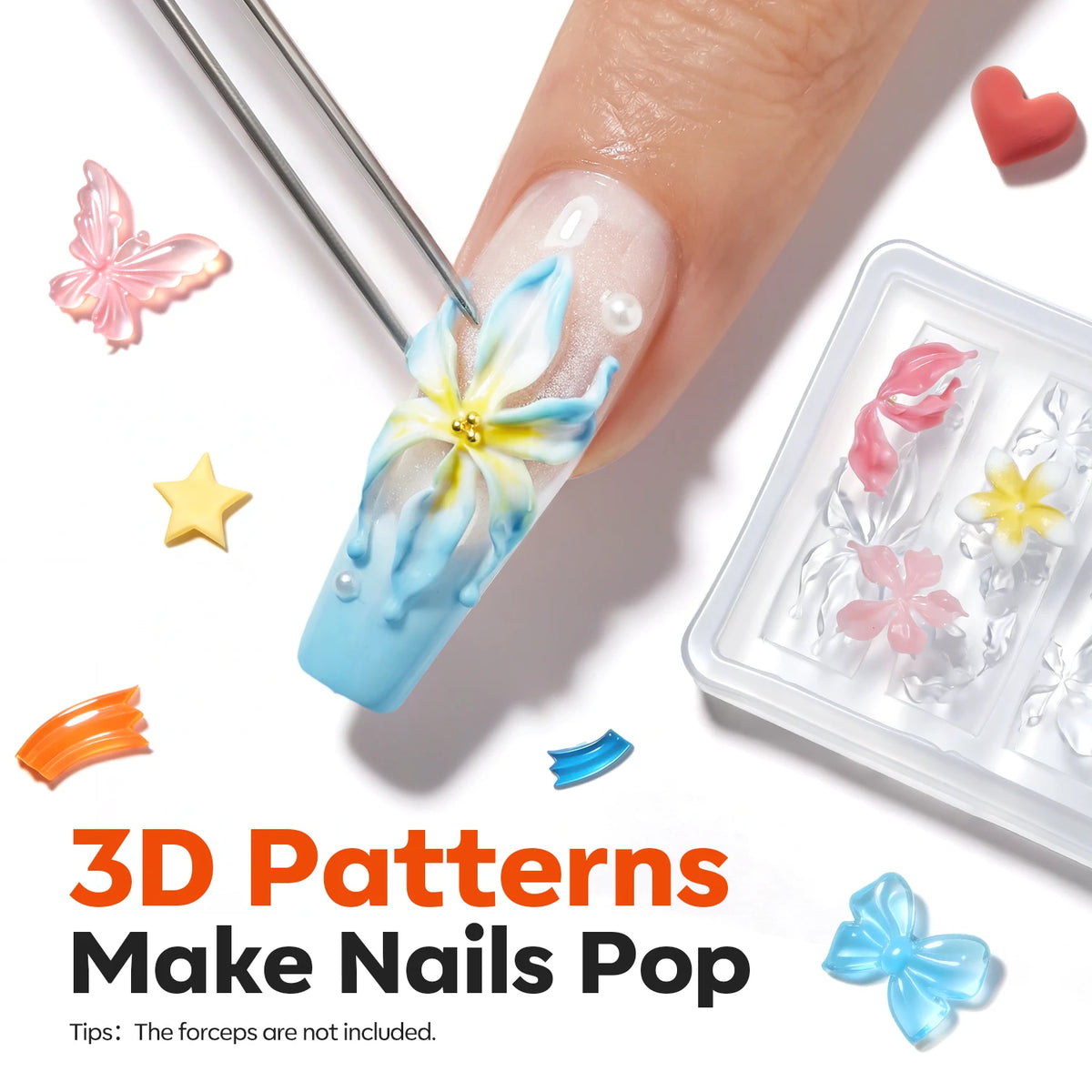 3D silicone nail mold 