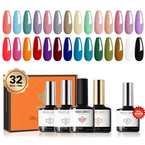 Seasons Colors - 33Pcs 28Colors Gel Nail Polish Kit | Modelones