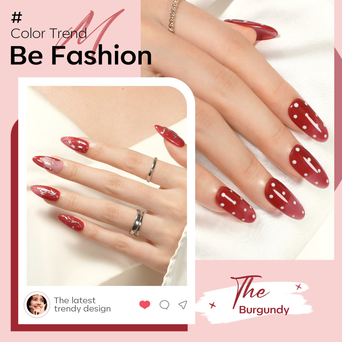 8-In-1 Wine Red Builder Nail Gel 15ml Builder Gel MODELONES 