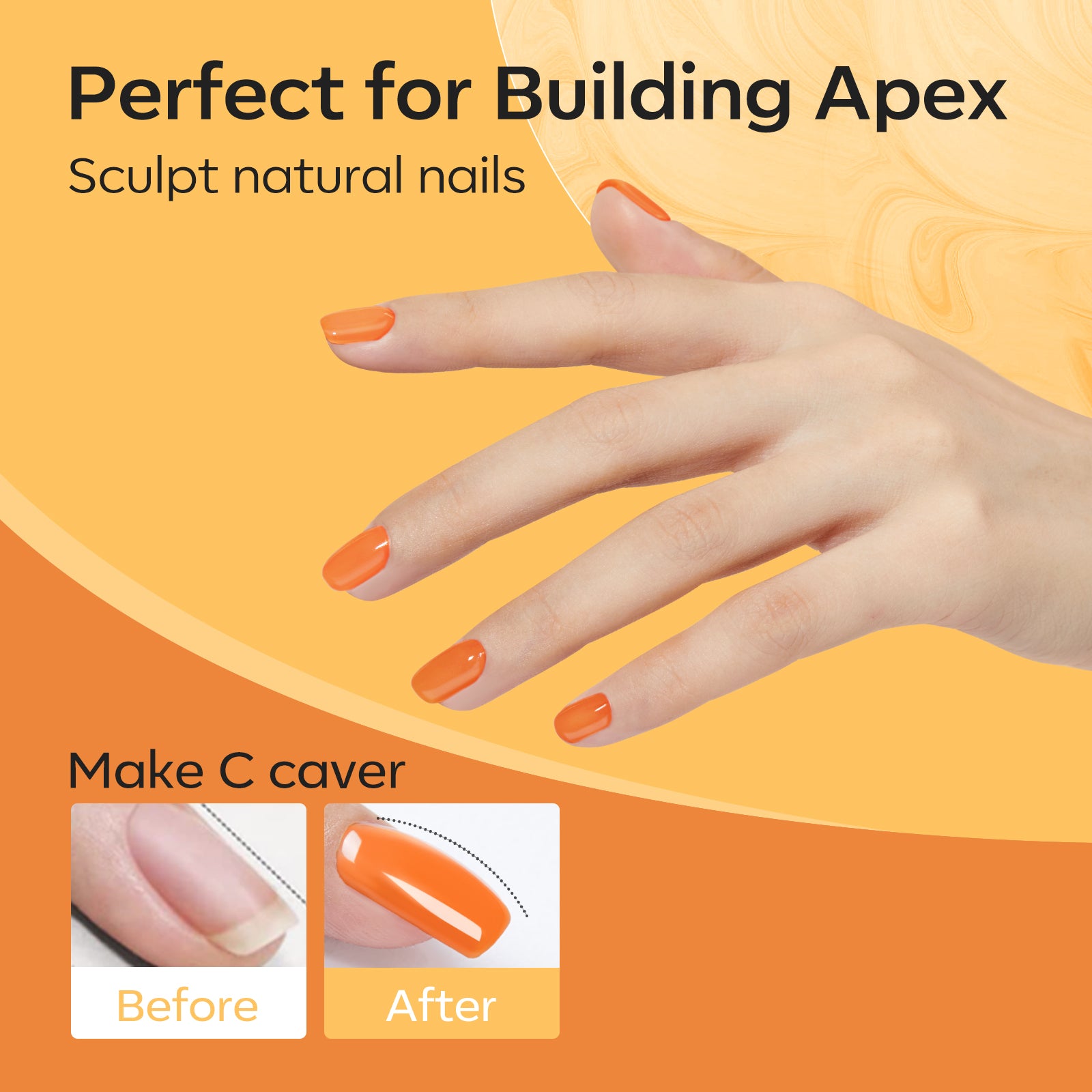 Maple Crush - 6 Colors 8-in-1 Builder Nail Gel Set 7ml