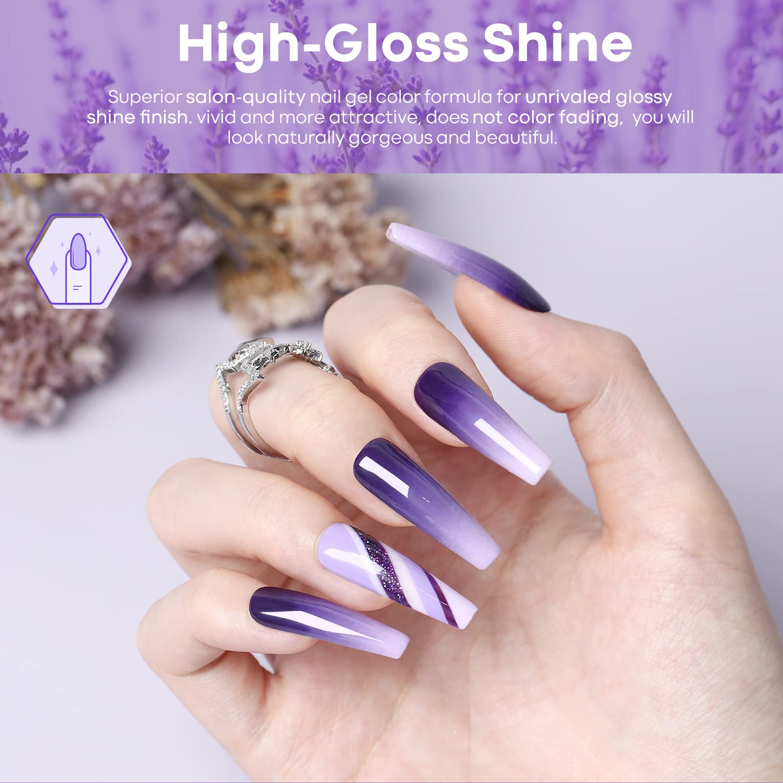 Lilac Obsessions - 6Pcs Inspire Gel Set 7ml【US/CA ONLY】