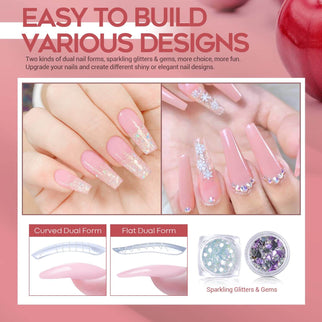 Cherry Girl - 21Pcs 6 Colors Poly Nail Gel Kit