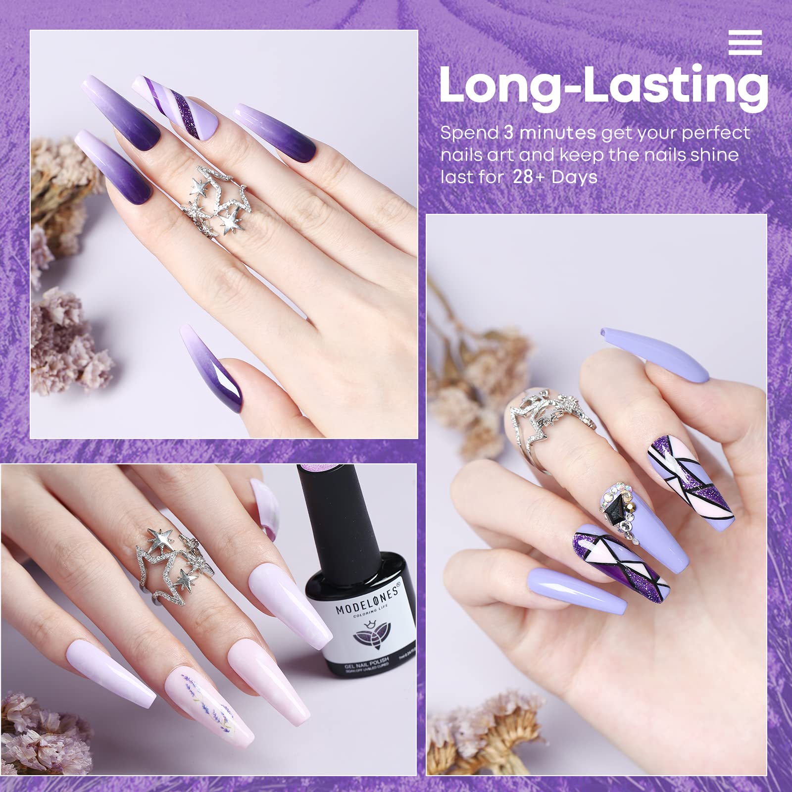 Lilac Obsessions - 6Pcs Inspire Gel Set 7ml【US/CA ONLY】