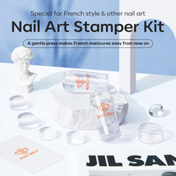6Pcs French Manicure Nail Stamper Kit