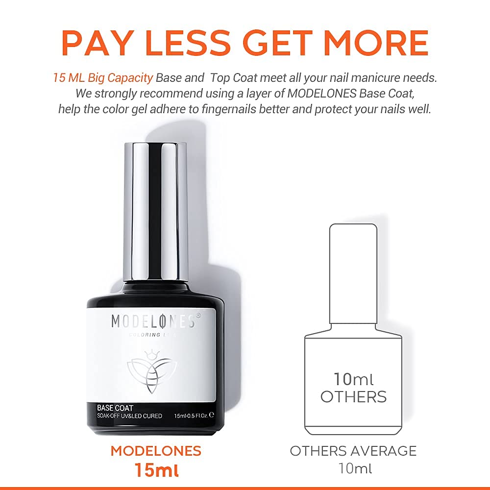 Base Coat 15ml Top&Base Coat MODELONES 