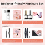 Pink Empire - 21Pcs 6 Colors Poly Nail Gel Kit Poly Nail Gel Kit MODELONES 