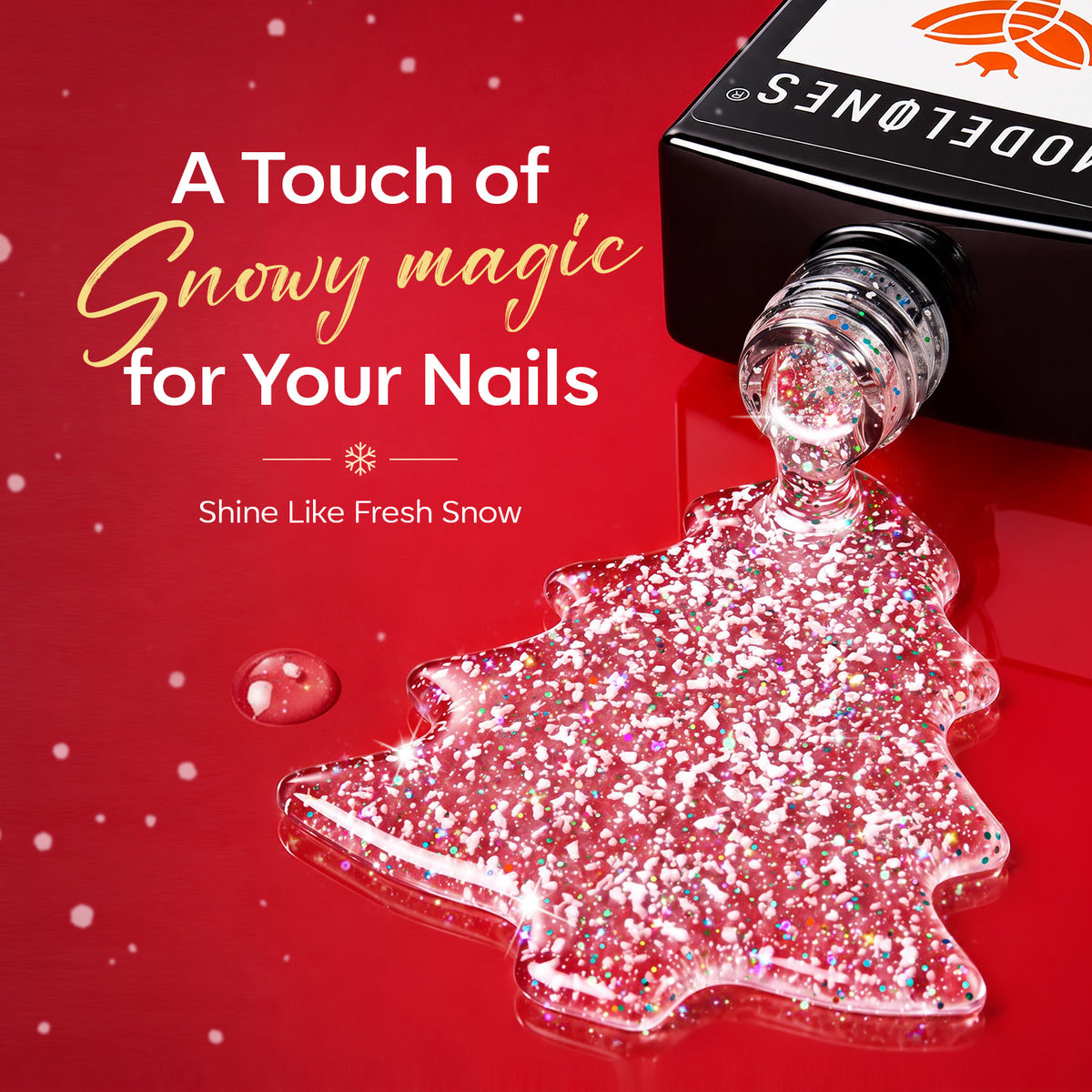 Snowflake Glitter Gel Top Coat