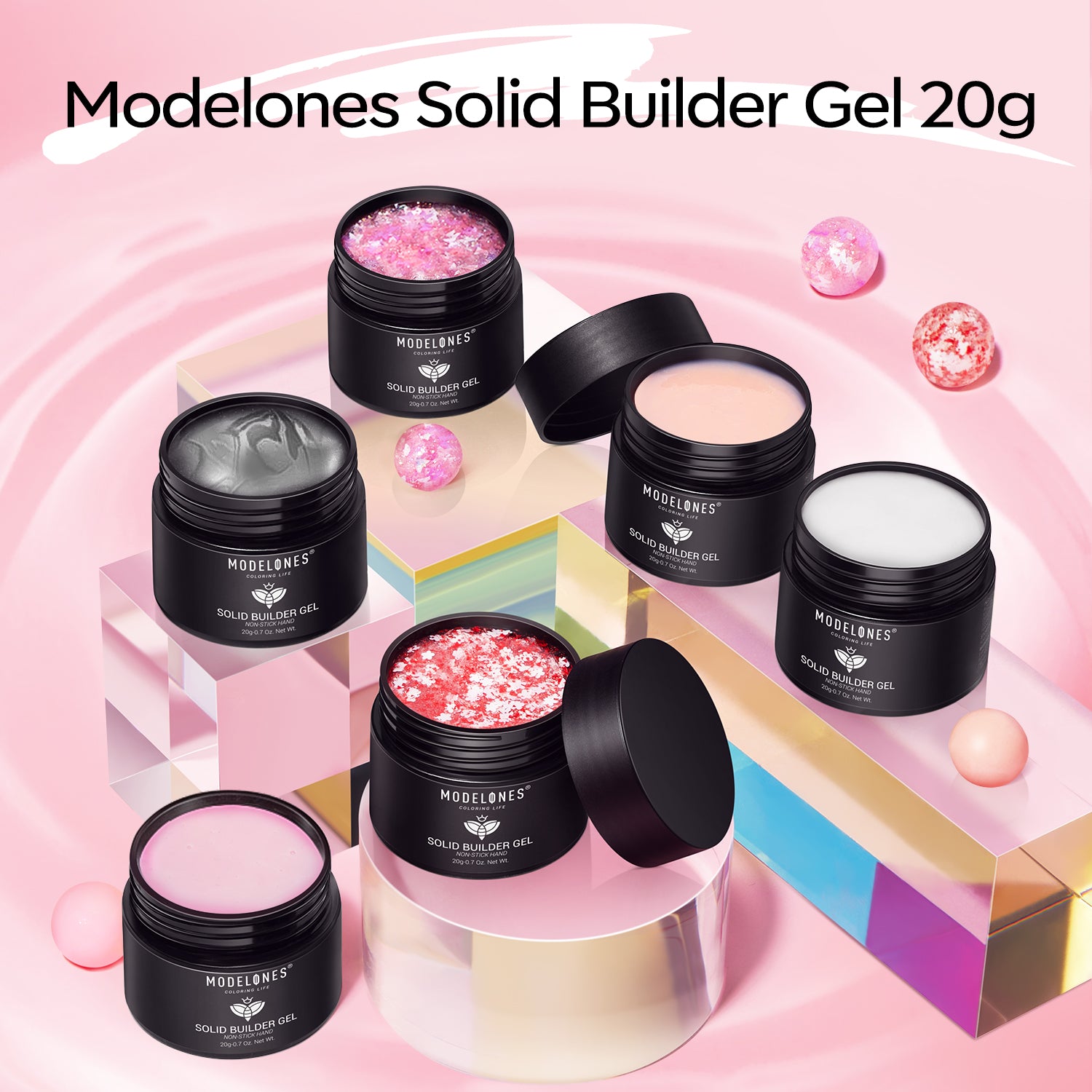 Soft Pink - Non-Stick Hands Solid Builder Gel 20g
