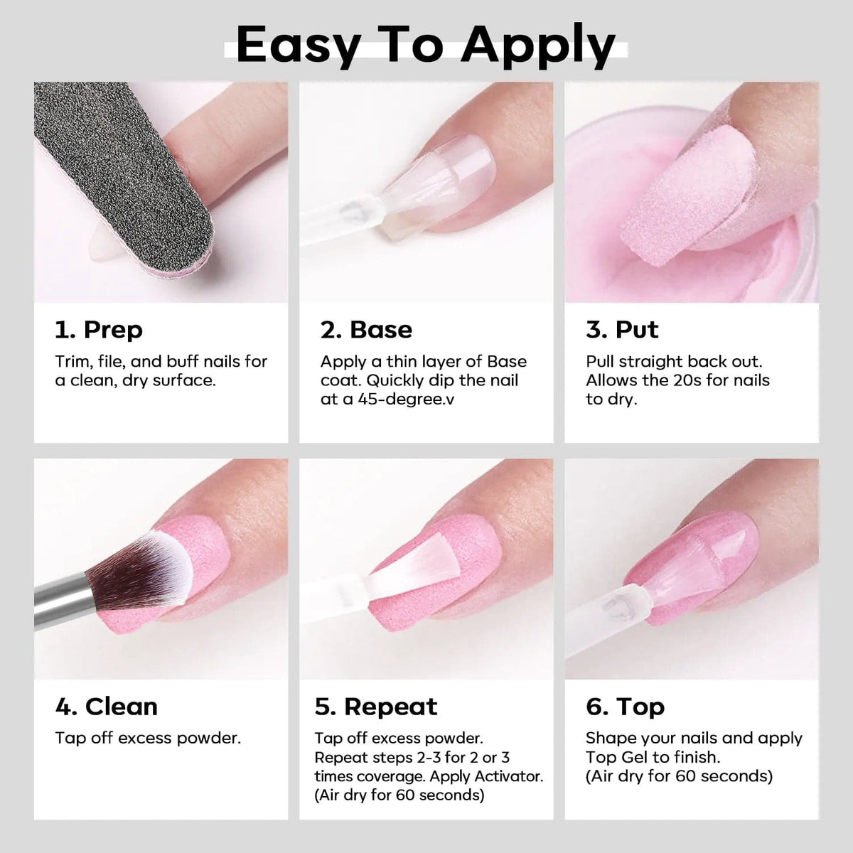 Pure White - Dipping Powder (0.42 Oz) Dip Powder MODELONES 