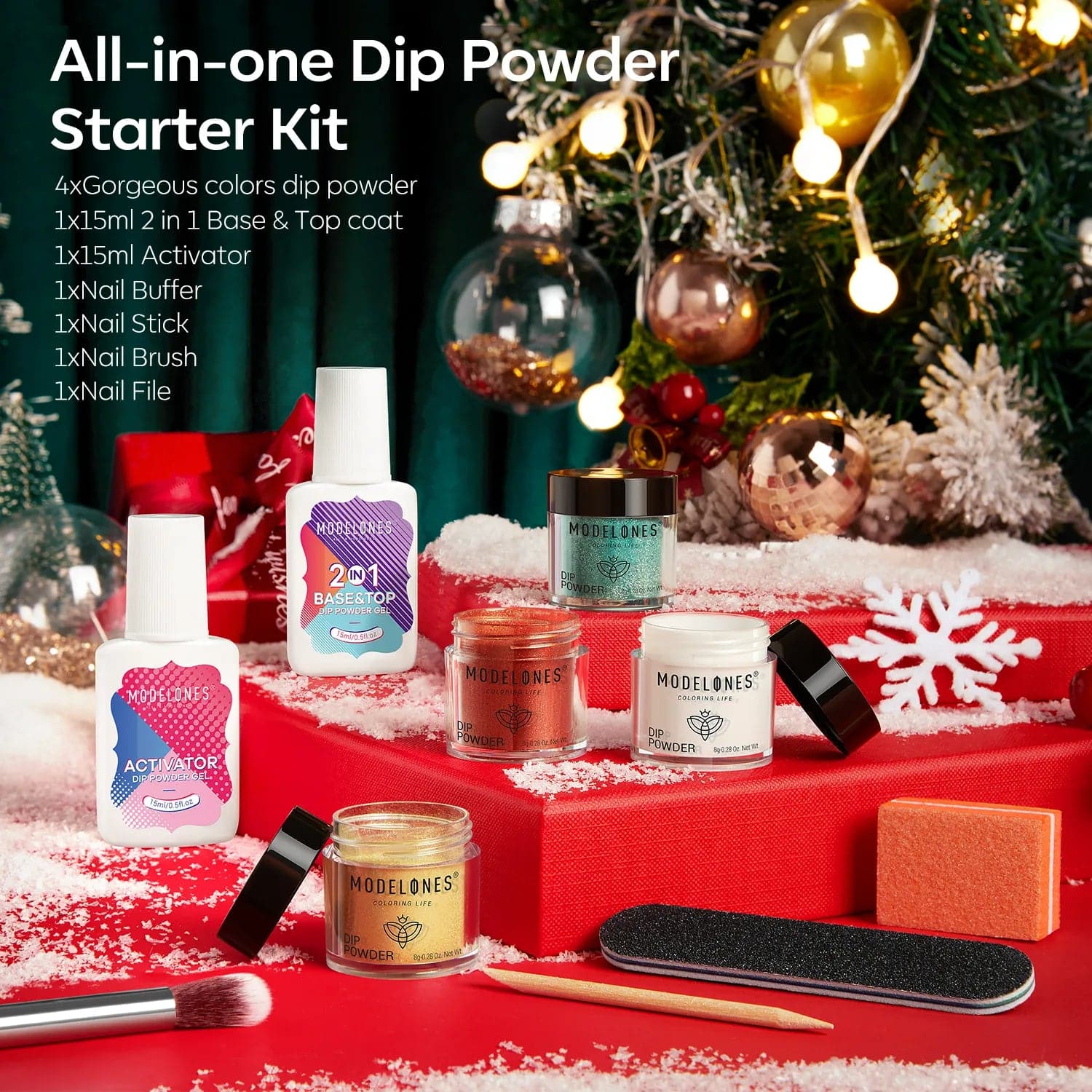 Christmas Song - 10Pcs Dipping Powder All-In-One Kit