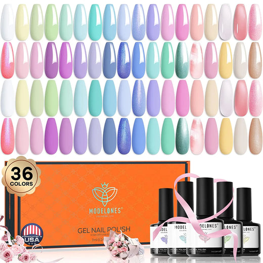 Pastel Paradise - 36PCS Gel Nail Polish Kit