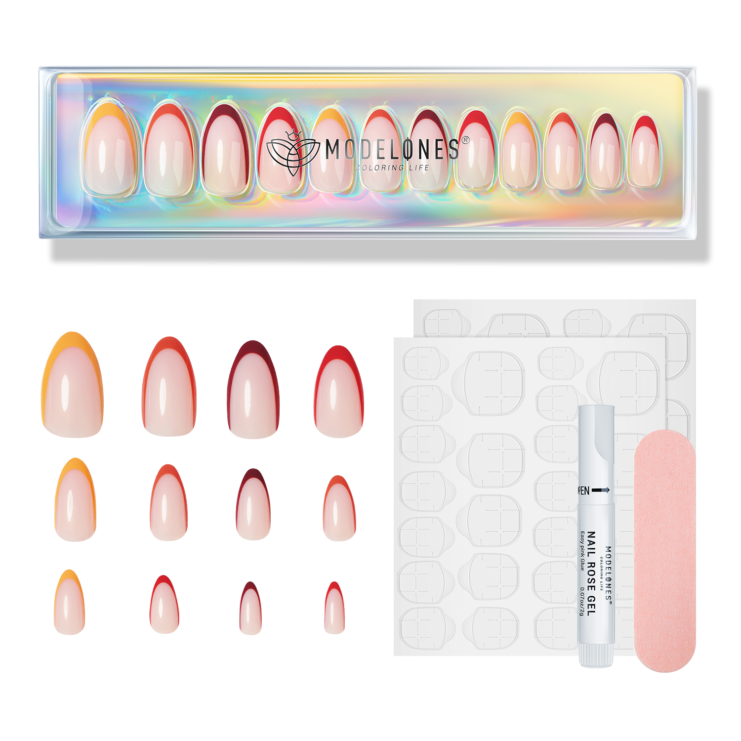 Collishing Fall press on nails MODELONES 