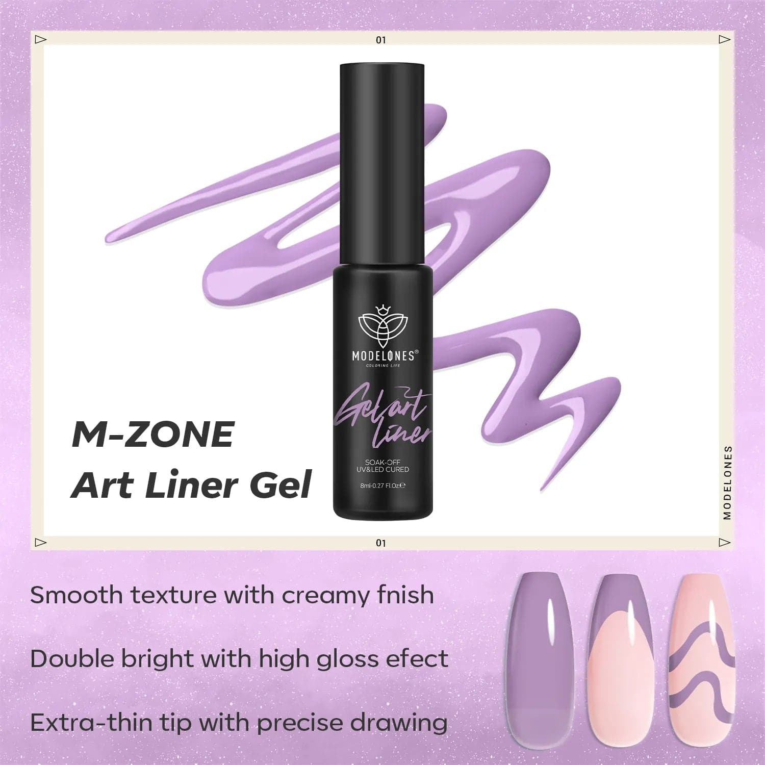 Lilac Purple - ExtraDetails Gel Art Liner
