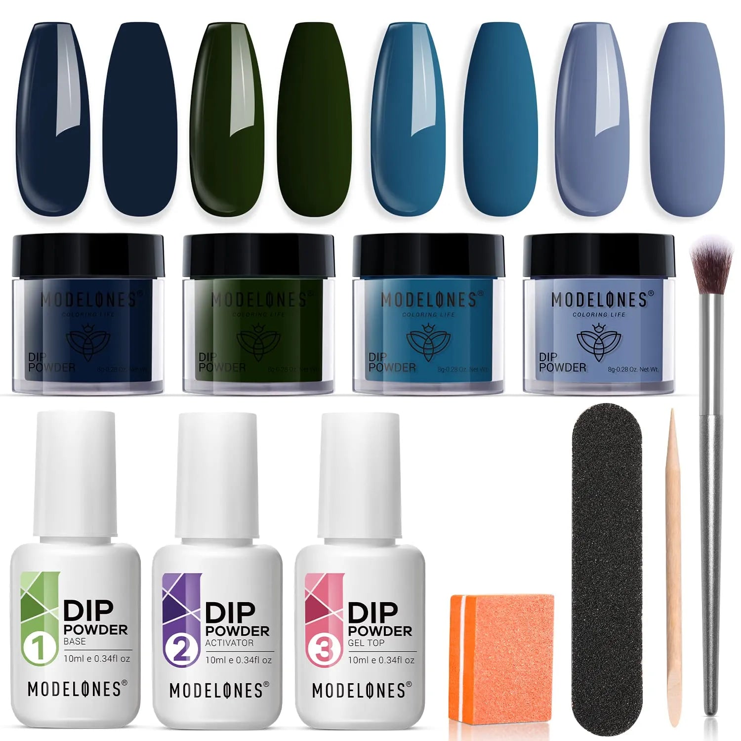 Blue Winter - 11Pcs Dipping Powder All-In-One Kit【US ONLY】