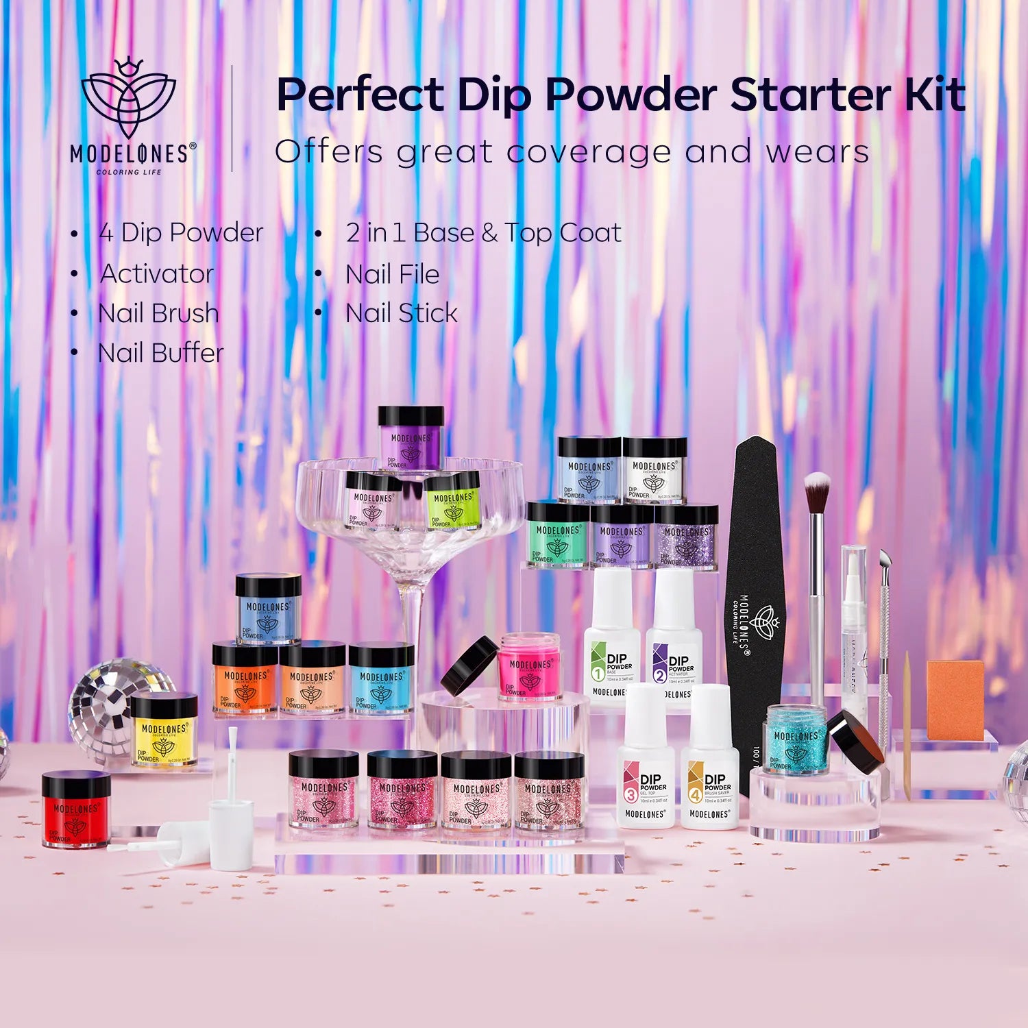 Day Trip - 32Pcs 20Colors Dipping Powder All-In-One Kit【US&AU ONLY】