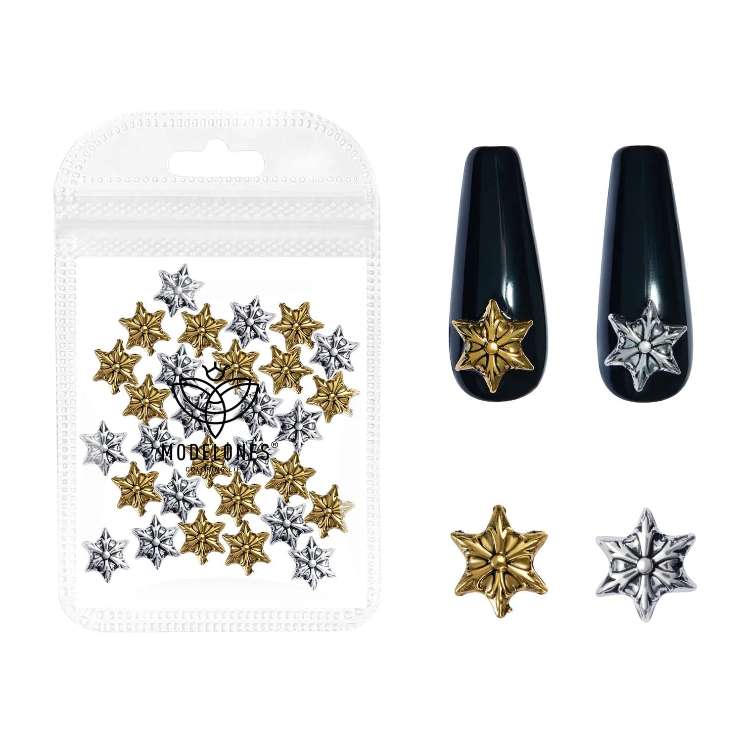 ONEUPIN 24Pcs Snowflakes Nail Art Charms Glitter 3D Crystals Diamonds –  TweezerCo