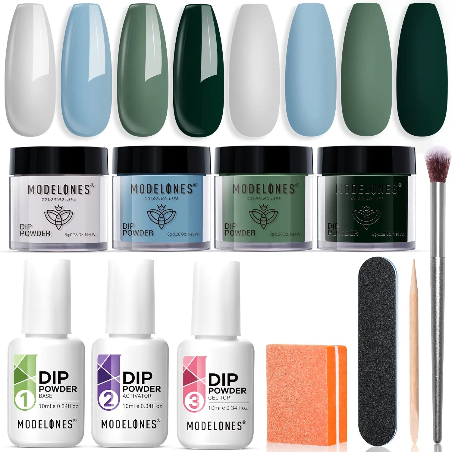 Misty Forest - 11Pcs Dipping Powder All-In-One Kit【US ONLY】