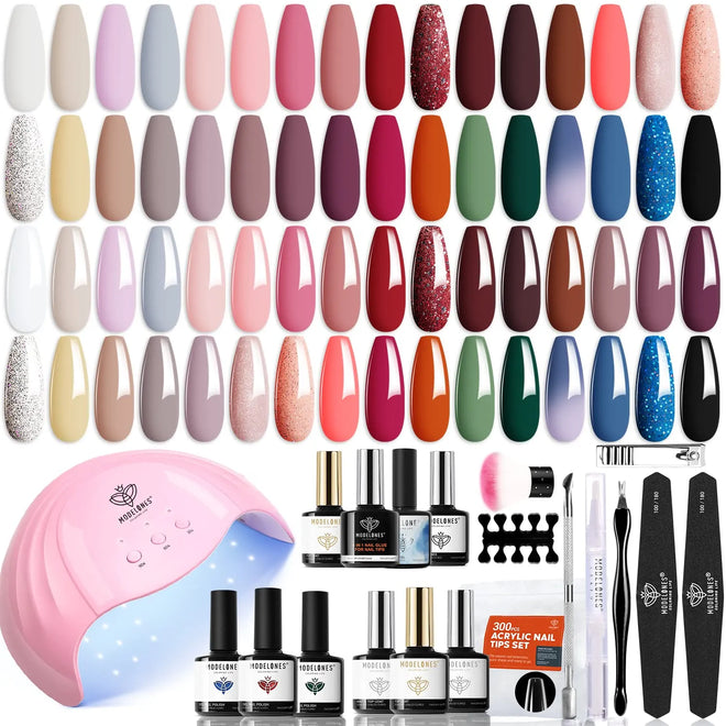 All In One - 48Pcs 32 Colors Gel Nail Polish Kit