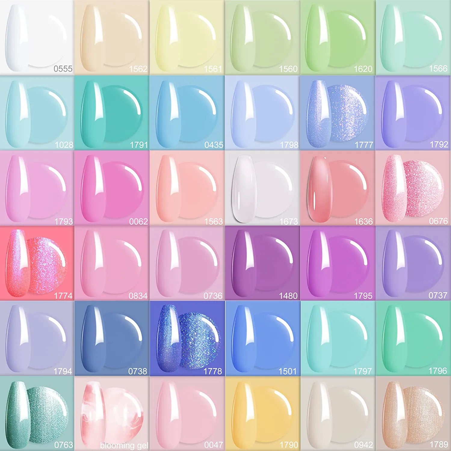 Pastel Paradise - 36PCS Gel Nail Polish Kit