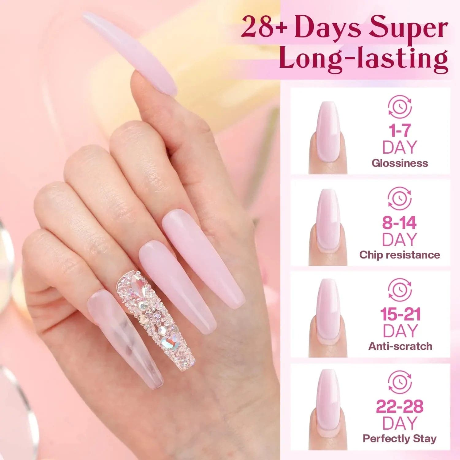 Cloudy Day - 2 Colors Poly Nail Gel Kit