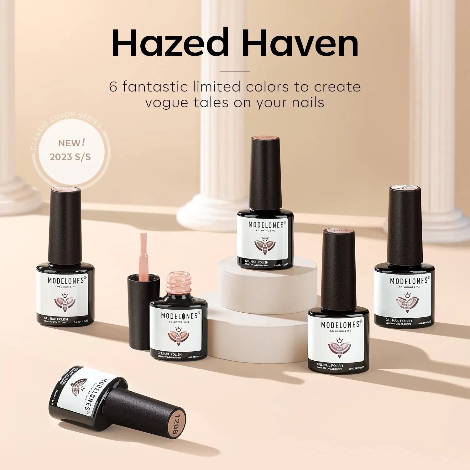 Hazed Haven - 6 Shades Gel Nail Polish Set【US/UK/CA/AU ONLY】