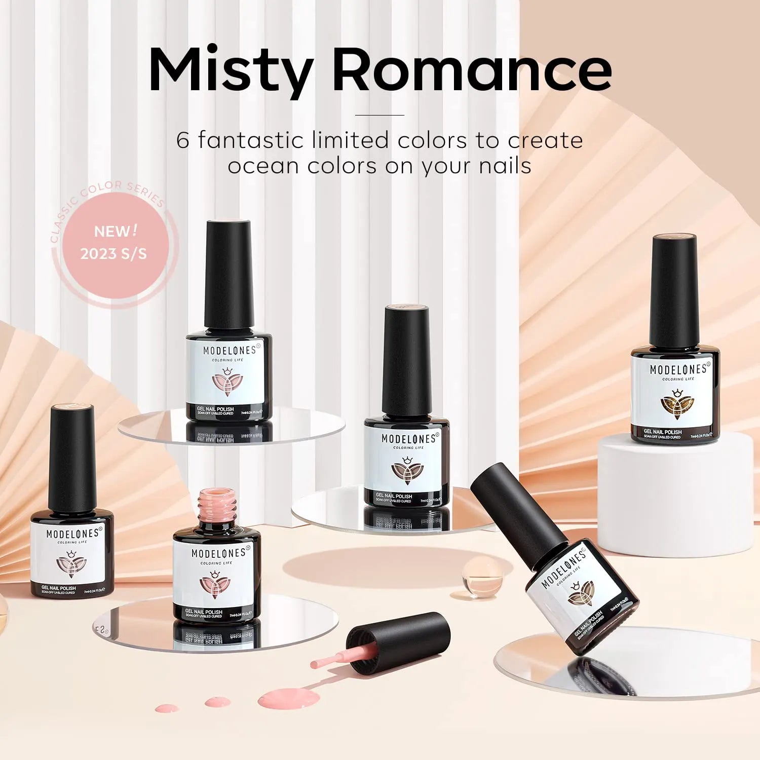 Misty Romance - 6 Shades Gel Nail Polish Set