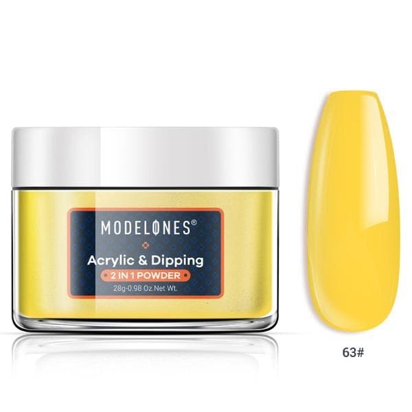 2in1 Acrylic &Dipping Powder-YELLOW MELODY#63 - MODELONES.com