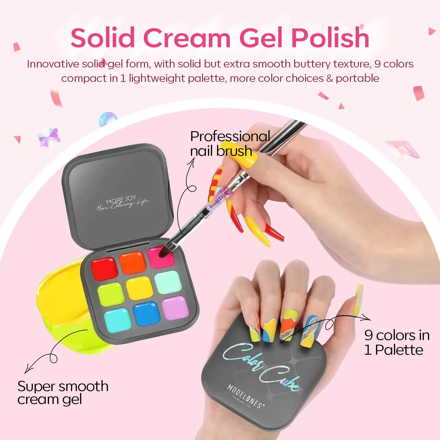 16Pcs Gel Nail Polish & Color Cube All-in-One Starter Kit