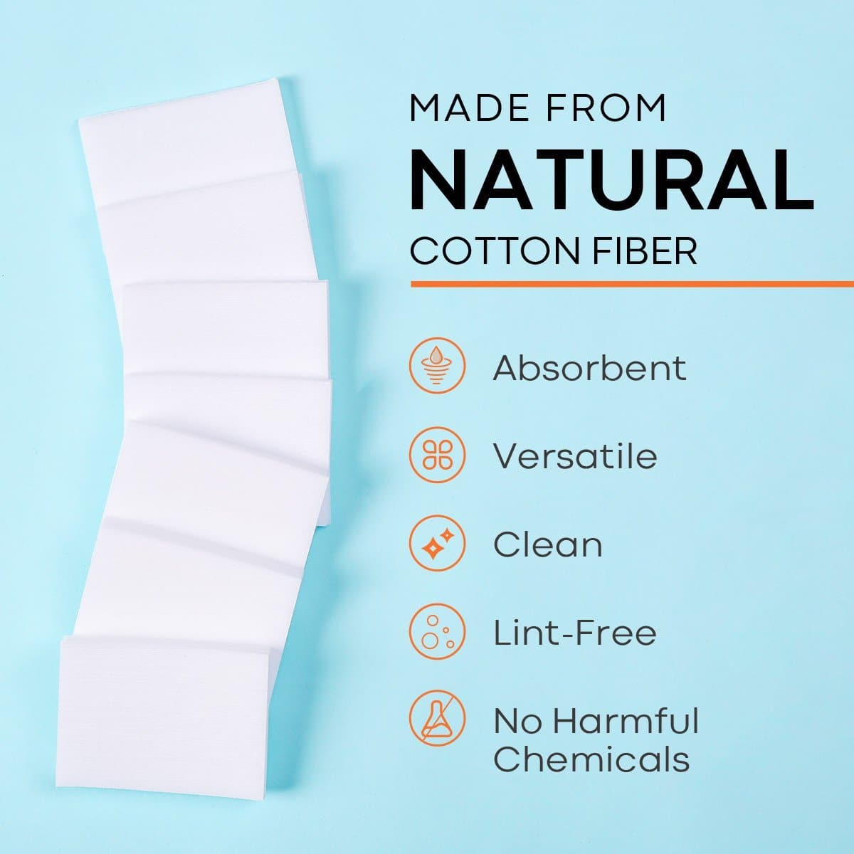 300PCS Nail Cotton Pads Lint Free Nail Wipes - MODELONES.com