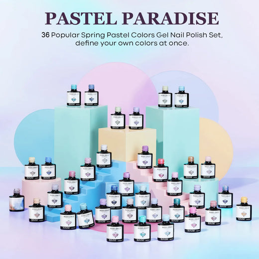 Pastel Paradise - 36PCS Gel Nail Polish Kit