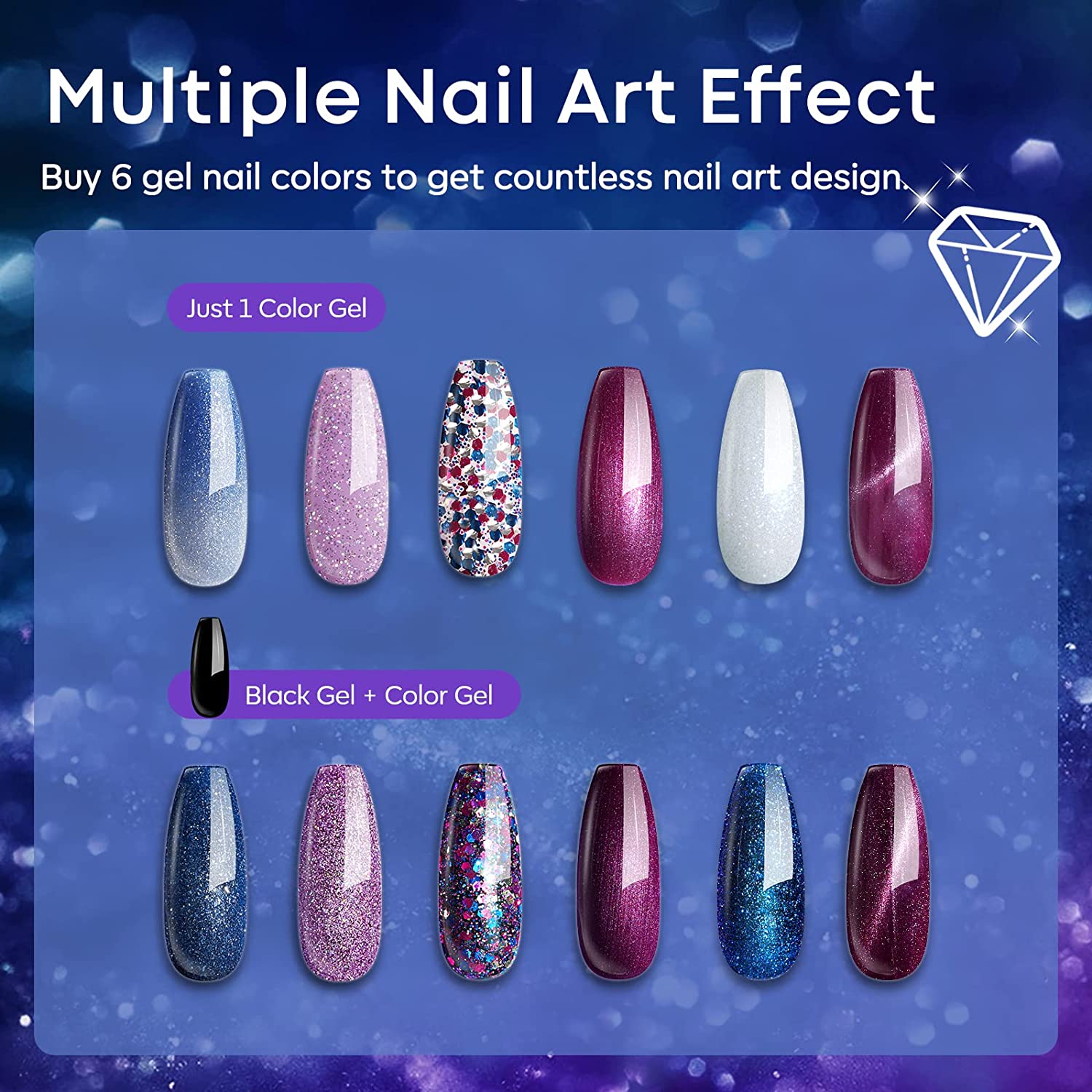 Milky Way - 6 Shades Inspire Gel Set 7ml【US ONLY】