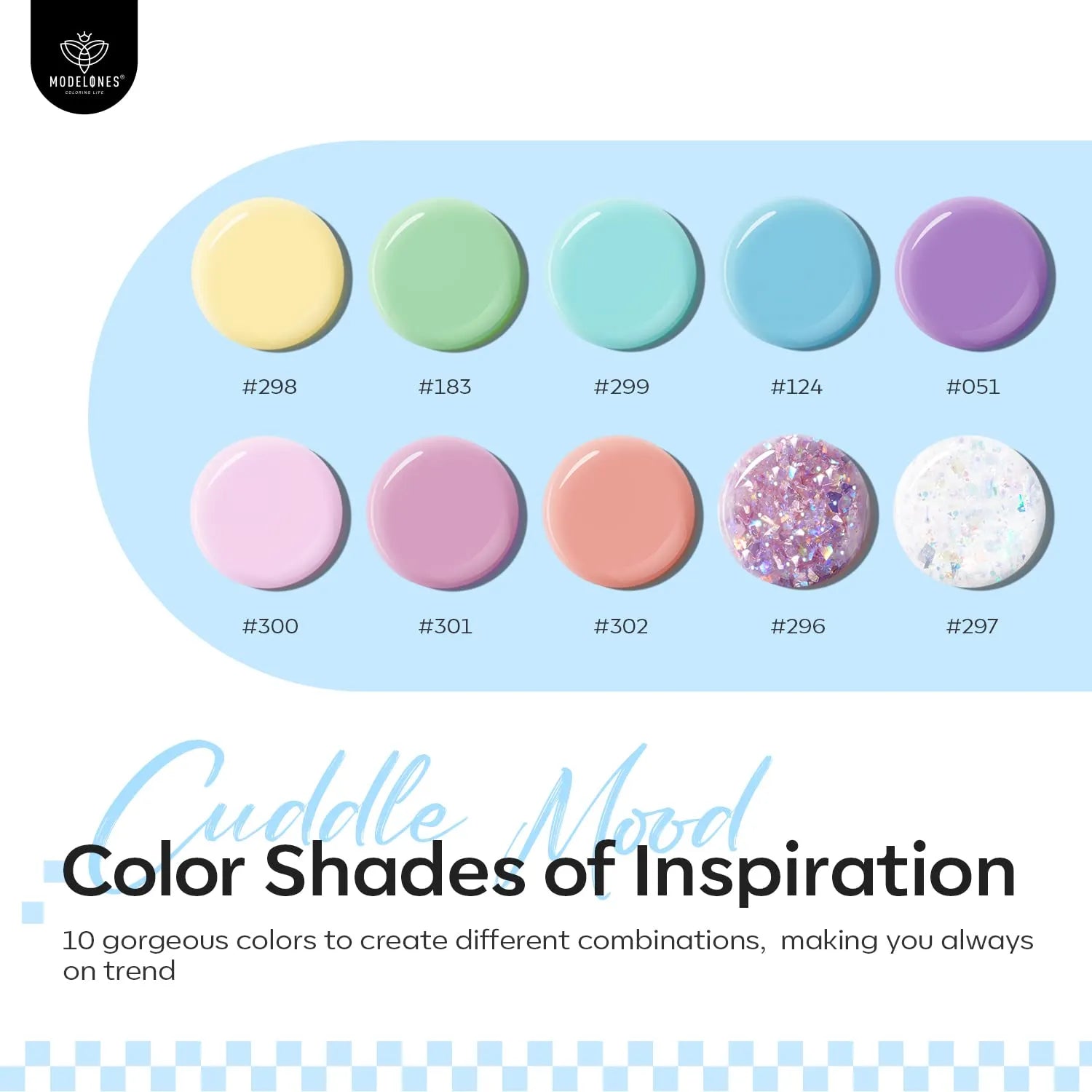 Pastel Paradise -24Pcs 10 Colors Poly Nail Gel Kit 【US ONLY】