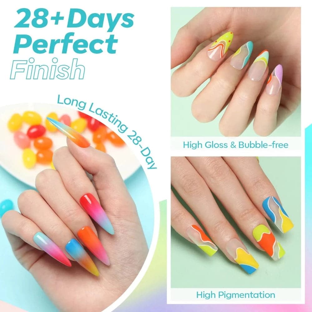 Craziest Jelly Bean - Solid Cream Gel Polish Kit Color Cube