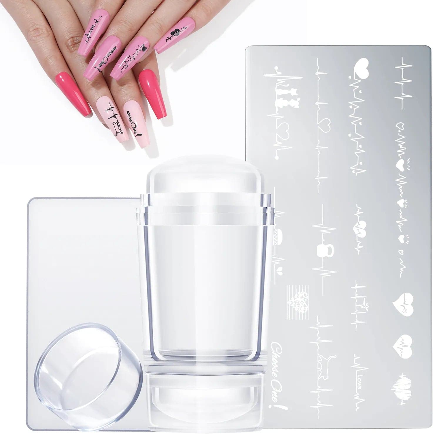 Heartbeat - Nail Stamping Plates