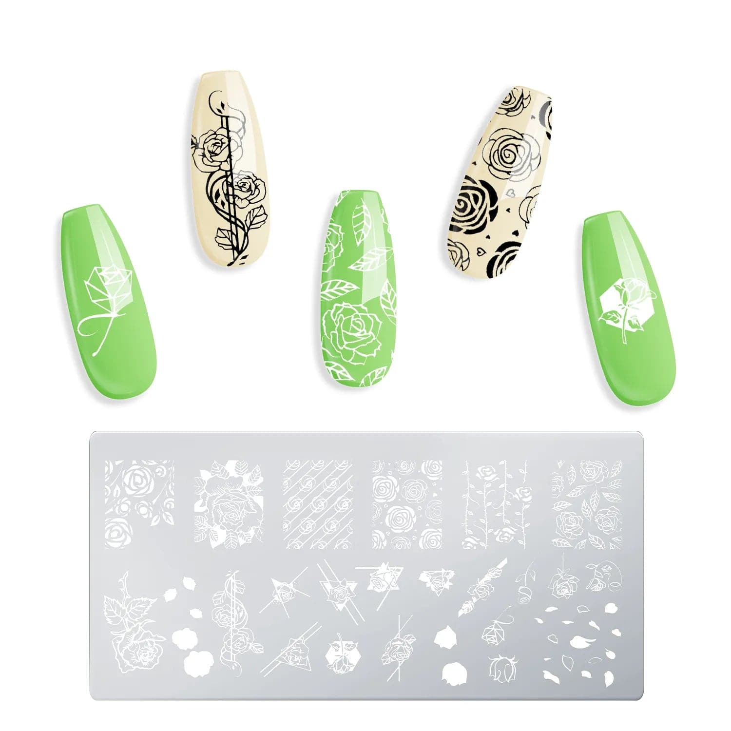 Nail Stamping Plates Starter Kit | DIY Nail Art Designs - Royalkart