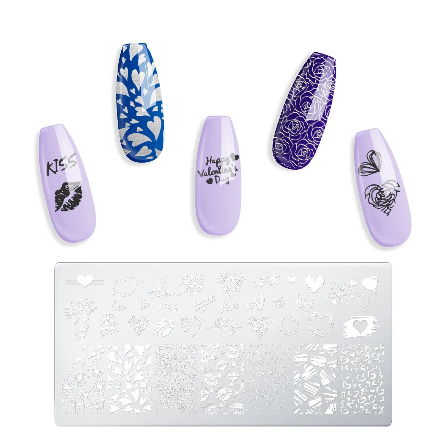 Plant Lover (M305) - Nail Stamping Plate  Stamping plates, Nail stamping  plates, Nail stamping