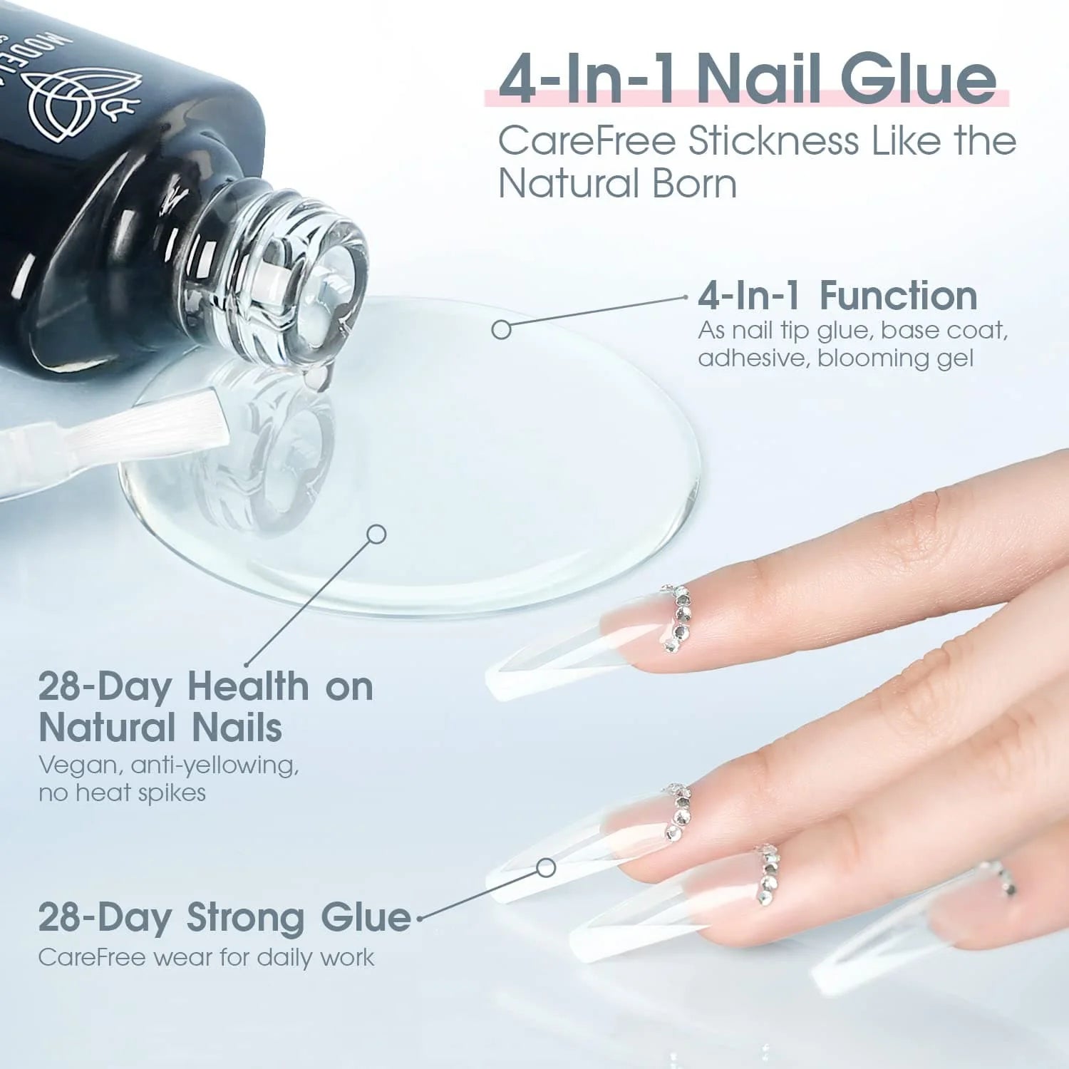 Best Strong Fake Nail Gel Glue for Press On Lasts for Weeks – AIMEILI GEL  POLISH