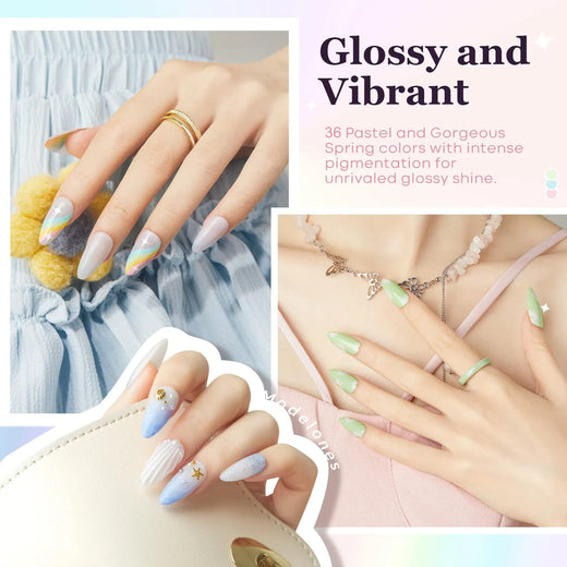 Pastel Paradise - 36PCS Gel Nail Polish Kit