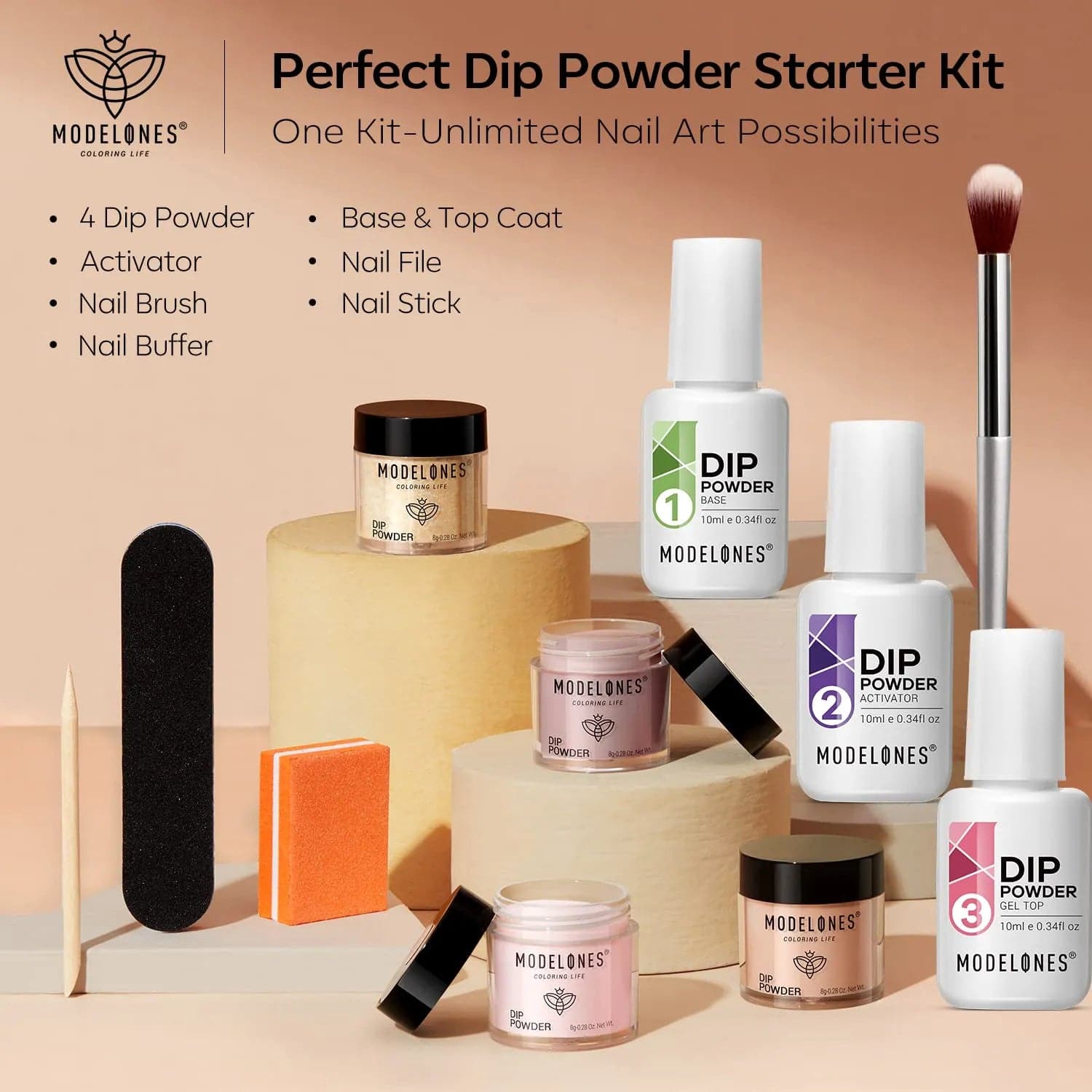 Shining Planet - 11Pcs Dipping Powder All-In-One Kit