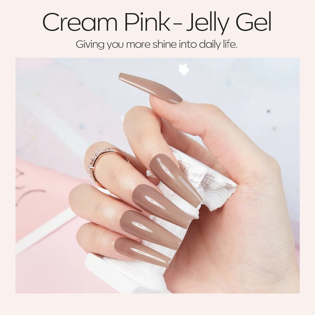 Crème Nude - Single Solid Cream Gel Polish Color Cube