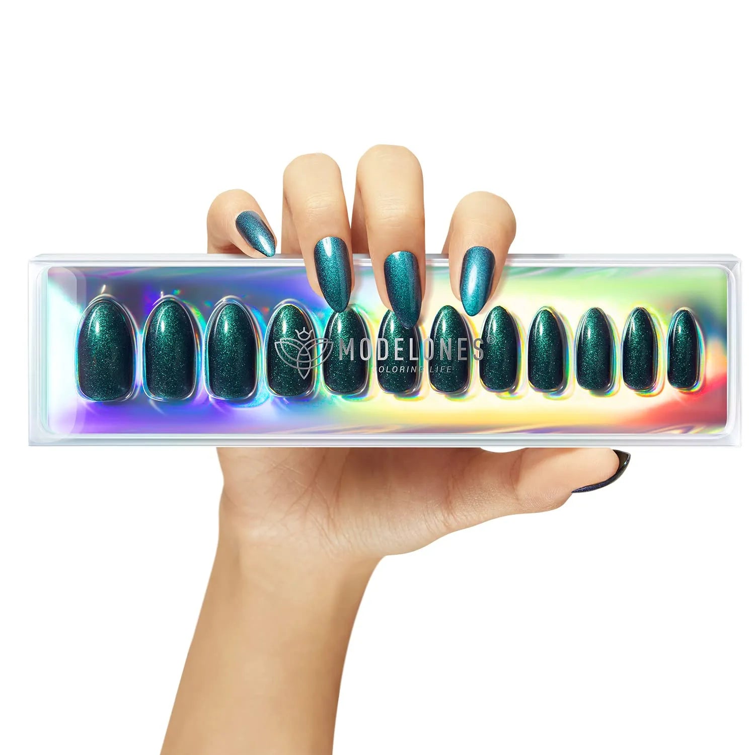 Bet on You - 24 Fake Nails 12 Sizes Short Almond Press on Nails Kit