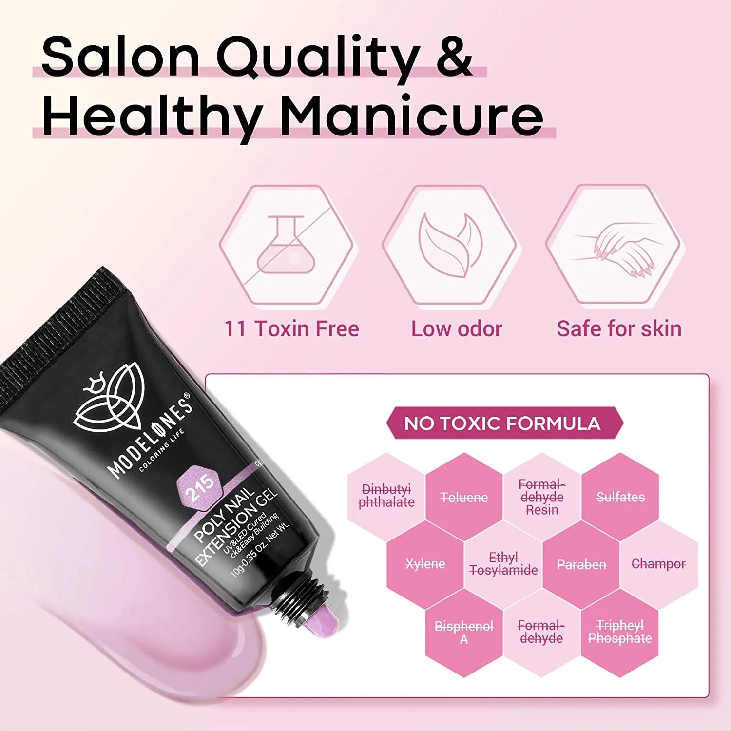 Glamour Queen - 12 Shades Poly Nail Gel Set【US ONLY】
