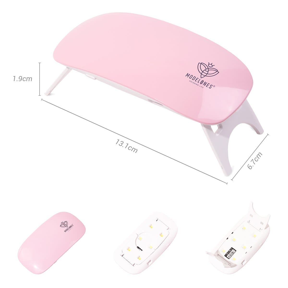 48W UV/LED Nail Lamp Rechargeable Quick Drying for Nail Gel Modelones