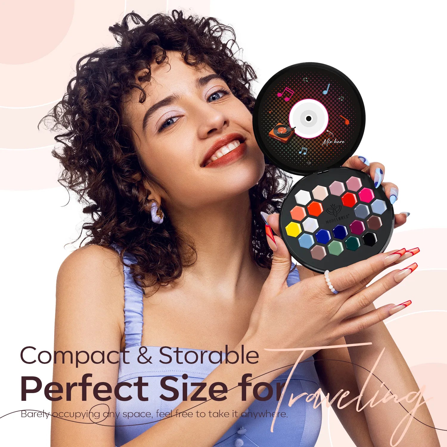 Warm or Cool - 21 Colors Vinyl Record Solid Cream Gel Polish Color Cube